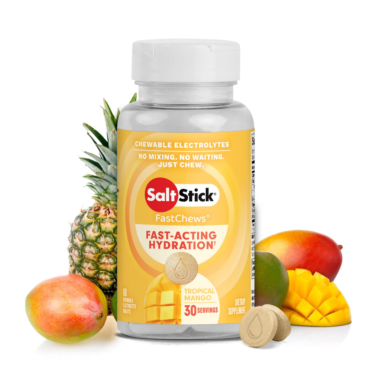SaltStick Electrolyte FastChews Chewable Hydration Tablets
