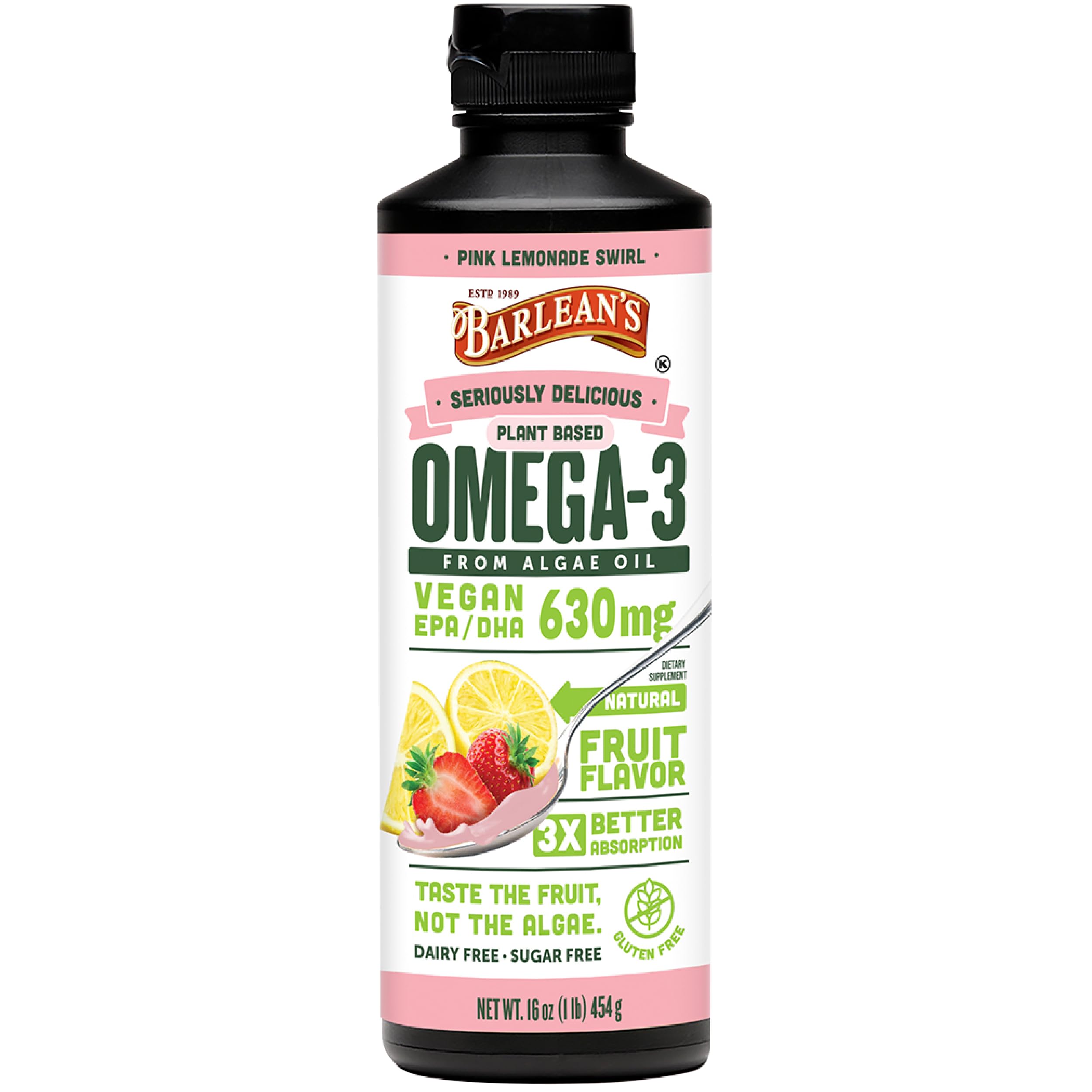 Barlean's Vegan Omega-3-6-9 Flaxseed Oil Liquid