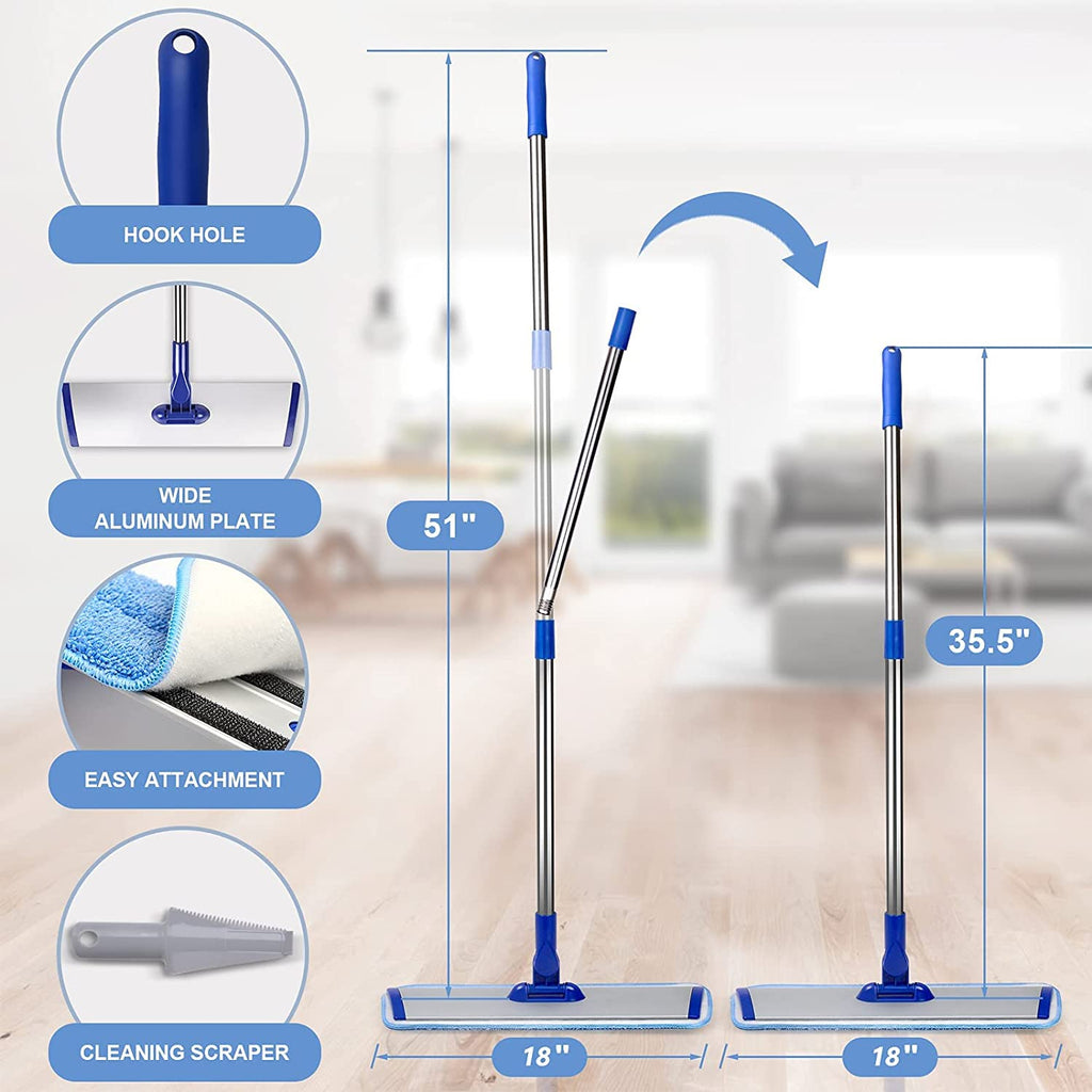 Professional Microfiber Flat Mop

