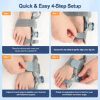 Bunion Corrector Adjustable Knob Silicone Pad


