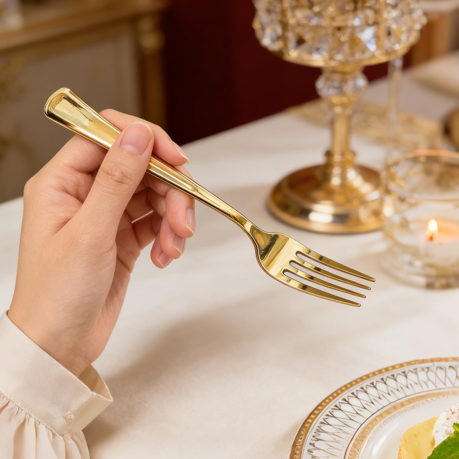 Heavy-Duty Disposable Plastic Forks – 180 Count

