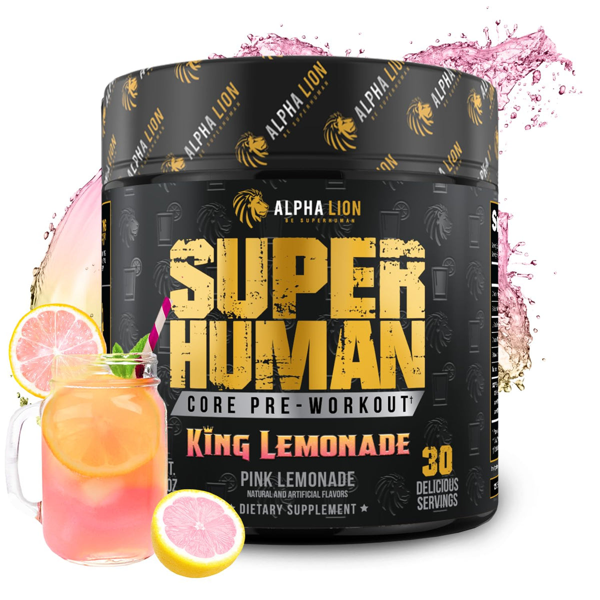 Alpha Lion Core Pre-Workout Powder with Creatine, Beta-Alanine, L-Citrulline & Caffeine