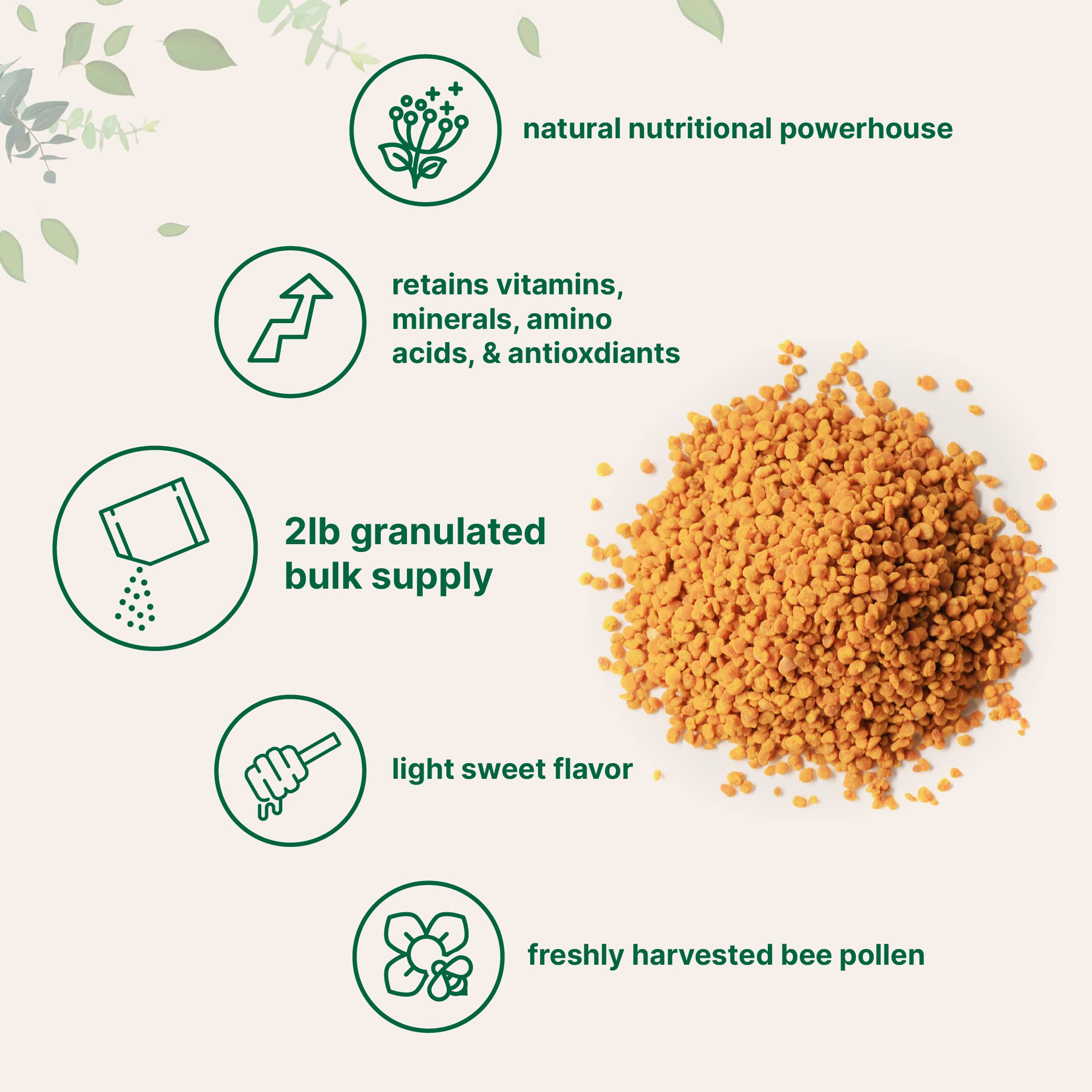 Micro Ingredients Bee Pollen Granules - Pure Superfood

