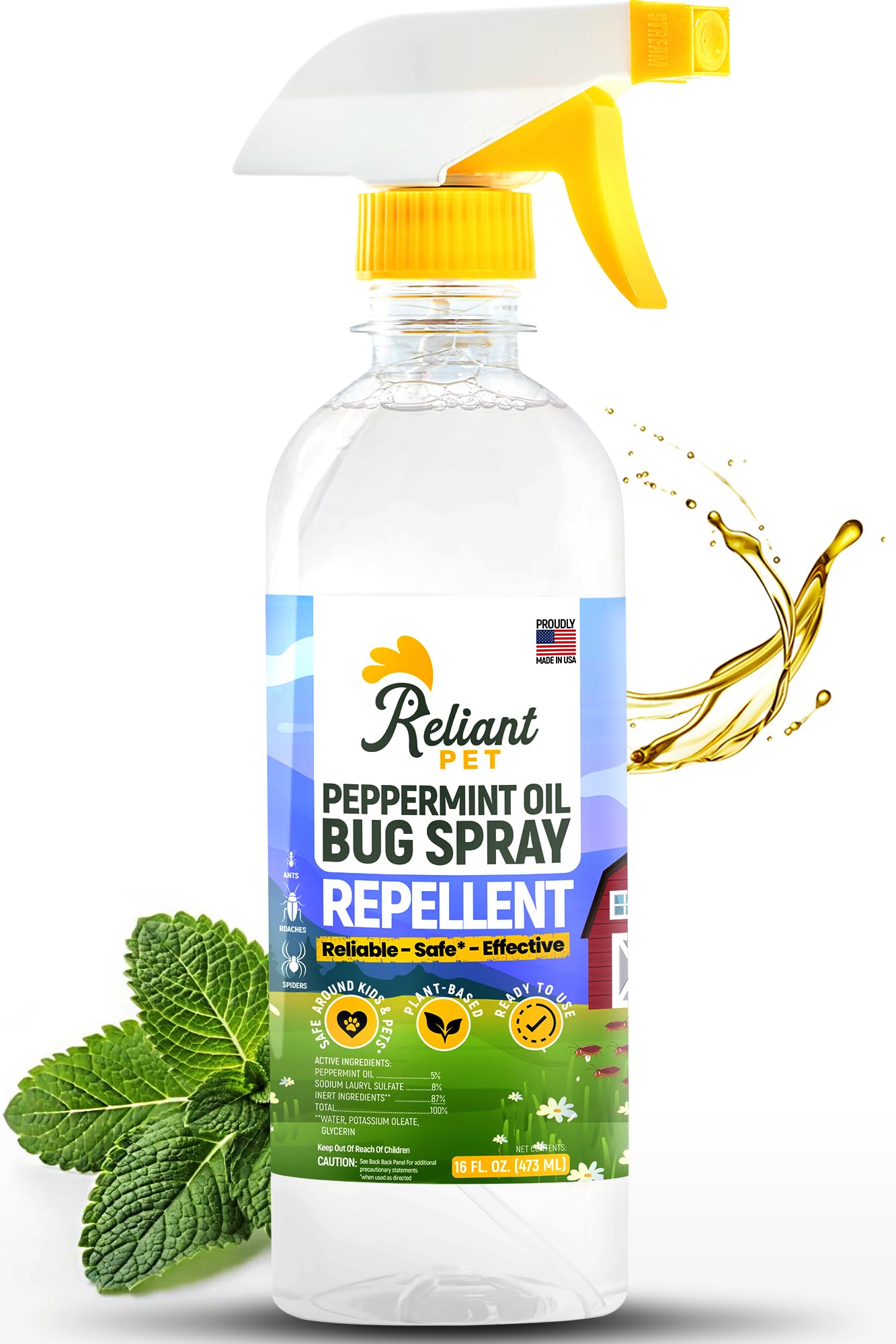 Reliant Pet Indoor Bug Spray - Plant-Based Pest Control

