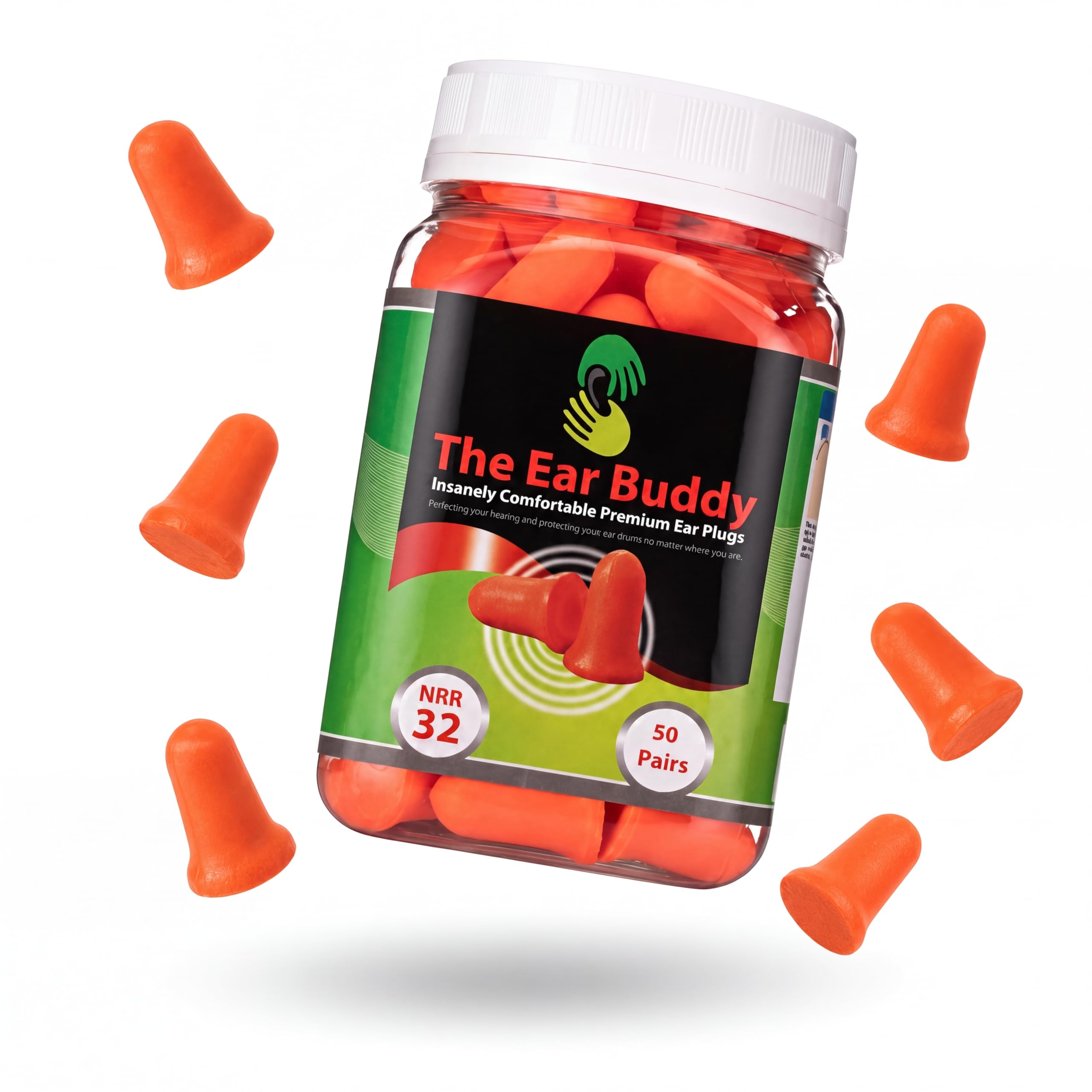 Ear Buddy Premium Soft Foam Ear Plugs for Sleep | Protection

