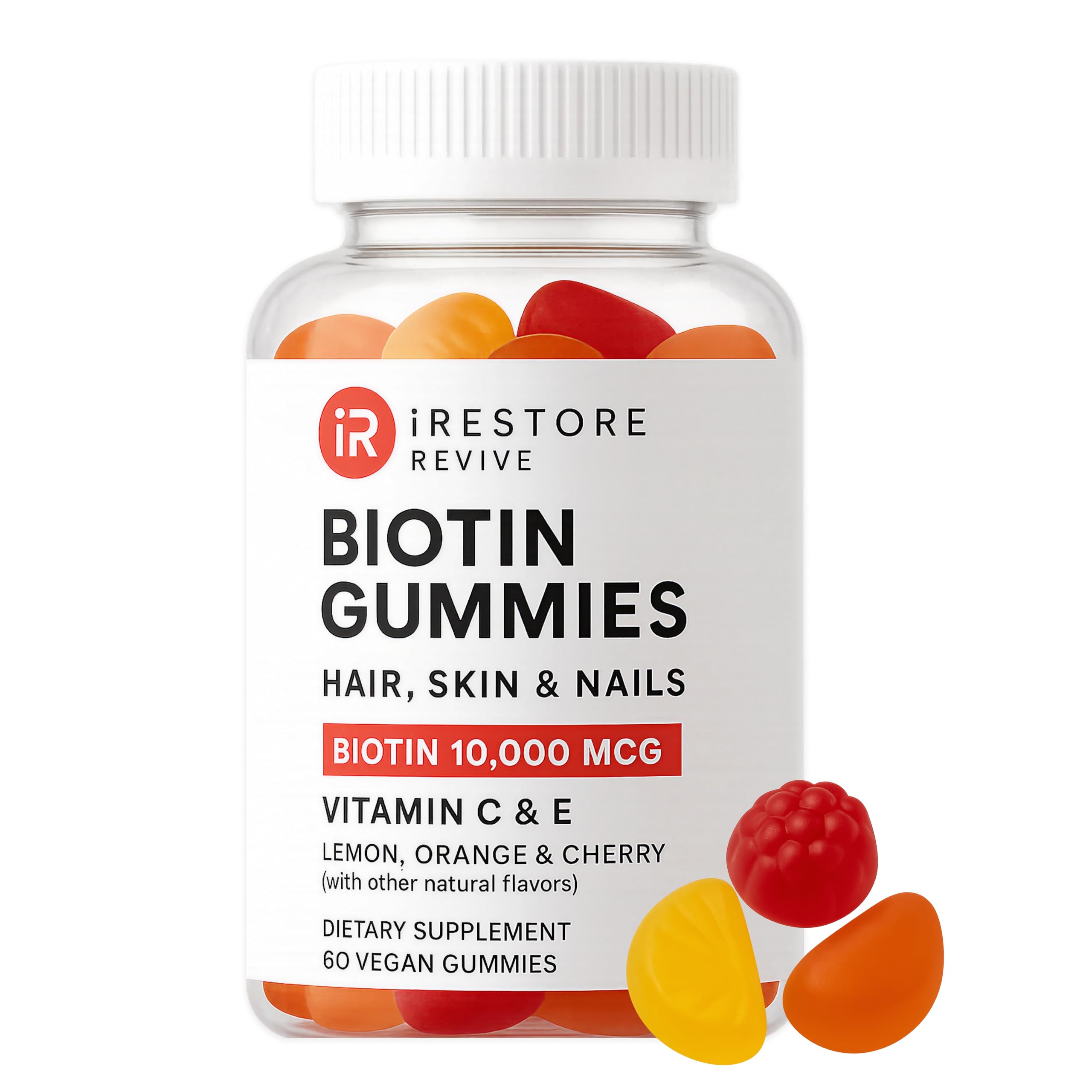 iRestore Biotin Gummies for Hair, Skin & Nails – Vegan


