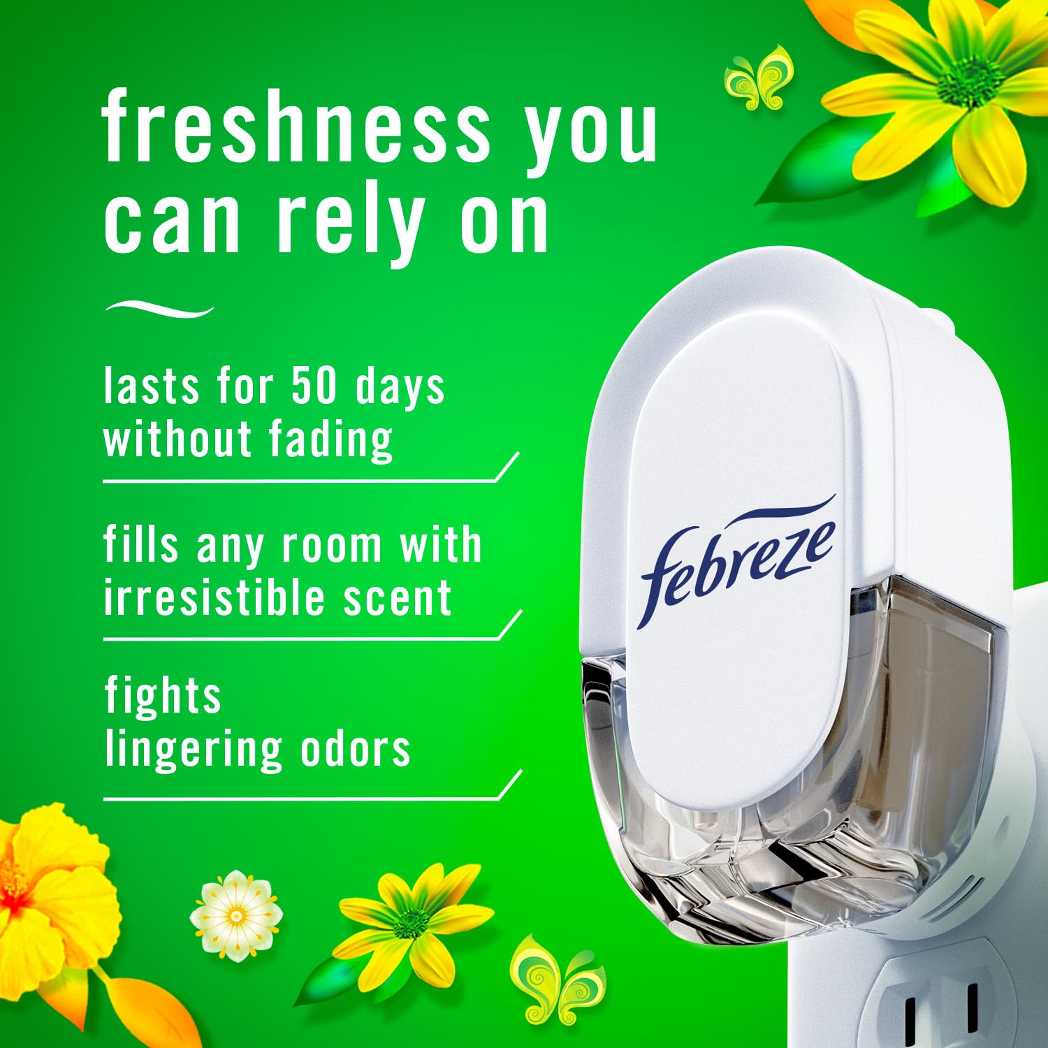 Febreze Fade Defy PLUG Kit Odor-Fighting Air Freshener

