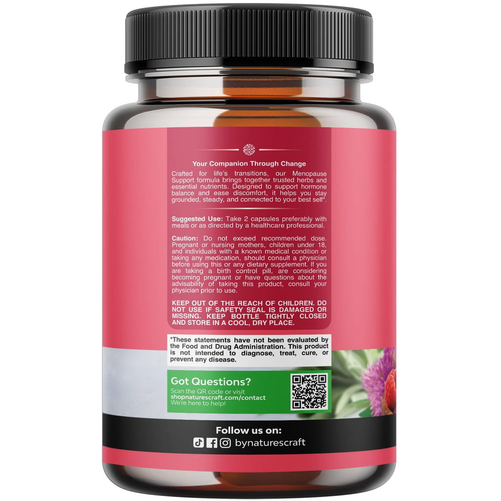 Natures Craft Herbal Menopause Supplement | Hormone Support

