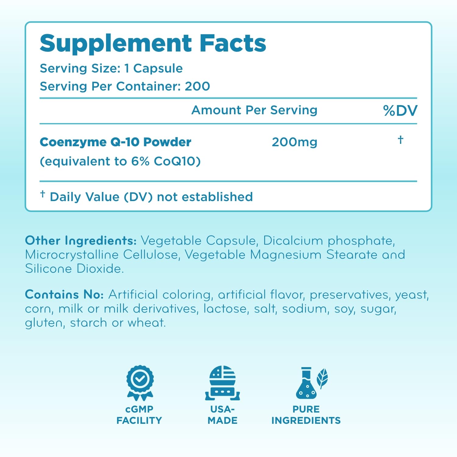 CoQ10 High Absorption Ubiquinone Supplement | Clear Formulas


