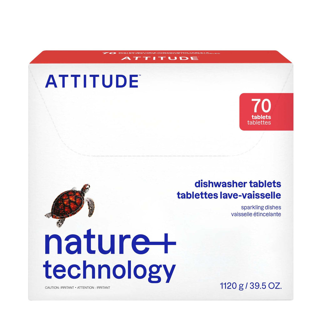 ATTITUDE Dishwasher Pods Plant-Based Vegan Phosphate-Free

