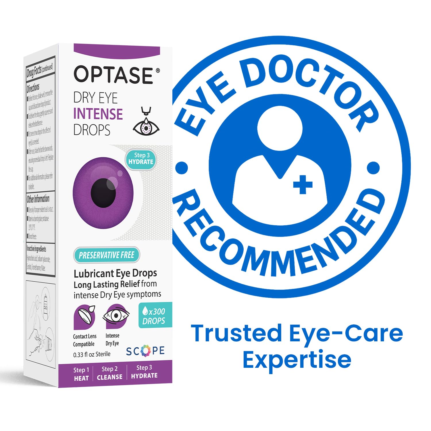 OPTASE Preservative-Free Dry Eye Drops for Sensitive Eyes

