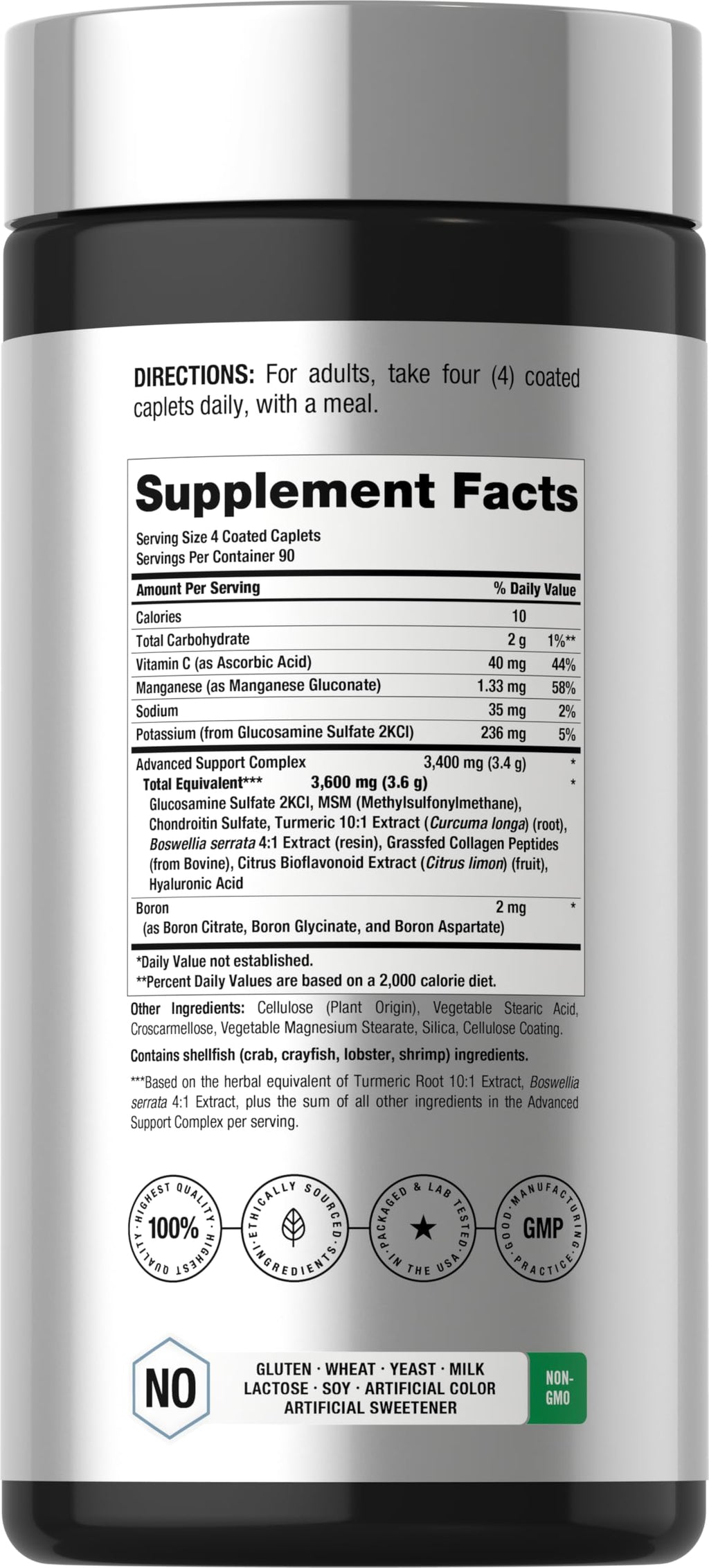 Horbäach Glucosamine Chondroitin MSM with Turmeric

