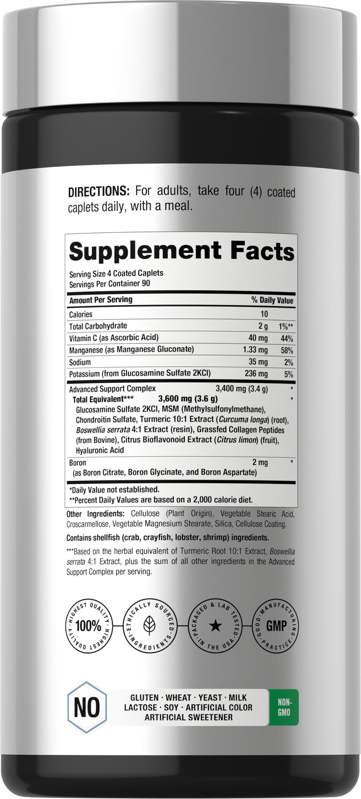Horbäach Glucosamine Chondroitin MSM with Turmeric

