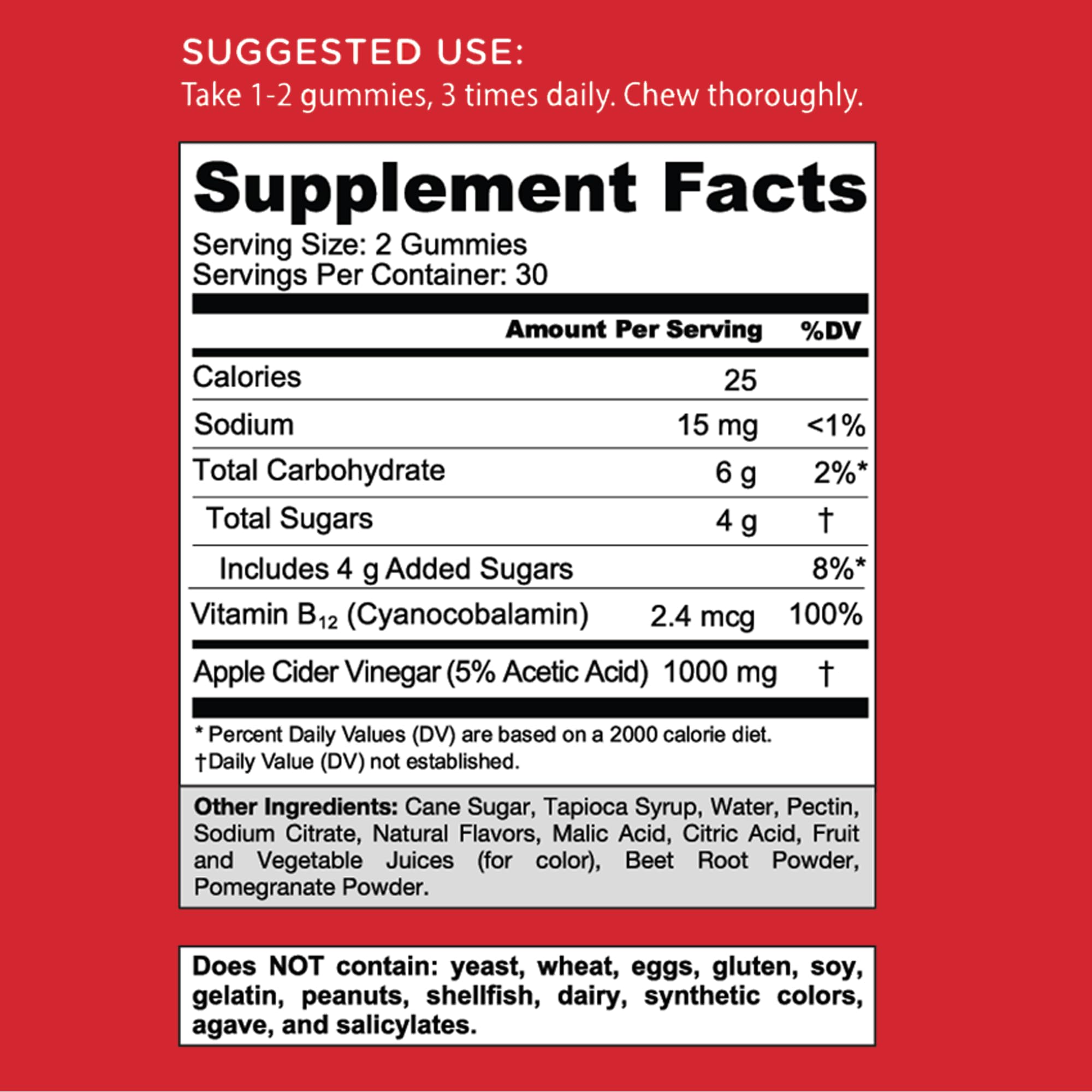 Goli Apple Cider Vinegar Gummies with B12 Beetroot

