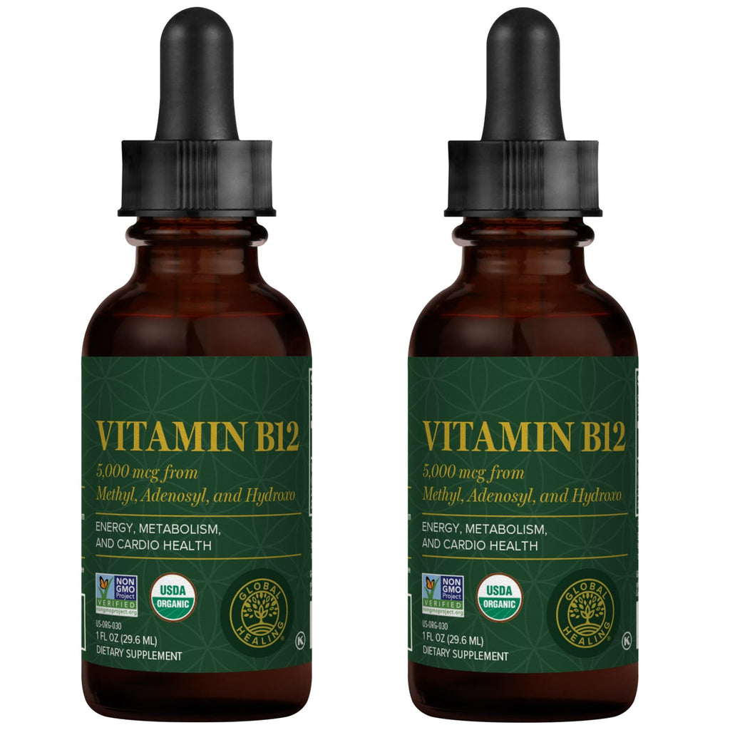 Global Healing Center Vitamin B12 5000 mcg Sublingual Drops

