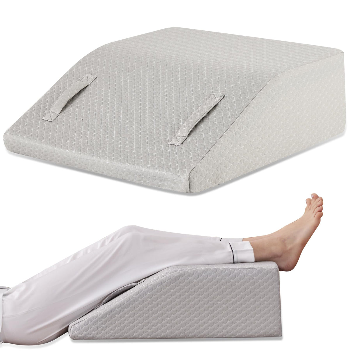 Ruqmuis Leg Elevation Pillow for After Surgery - Foam Leg Wedge