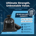 Trash Bags by TFORING - Heavy Duty for Commercial Use

