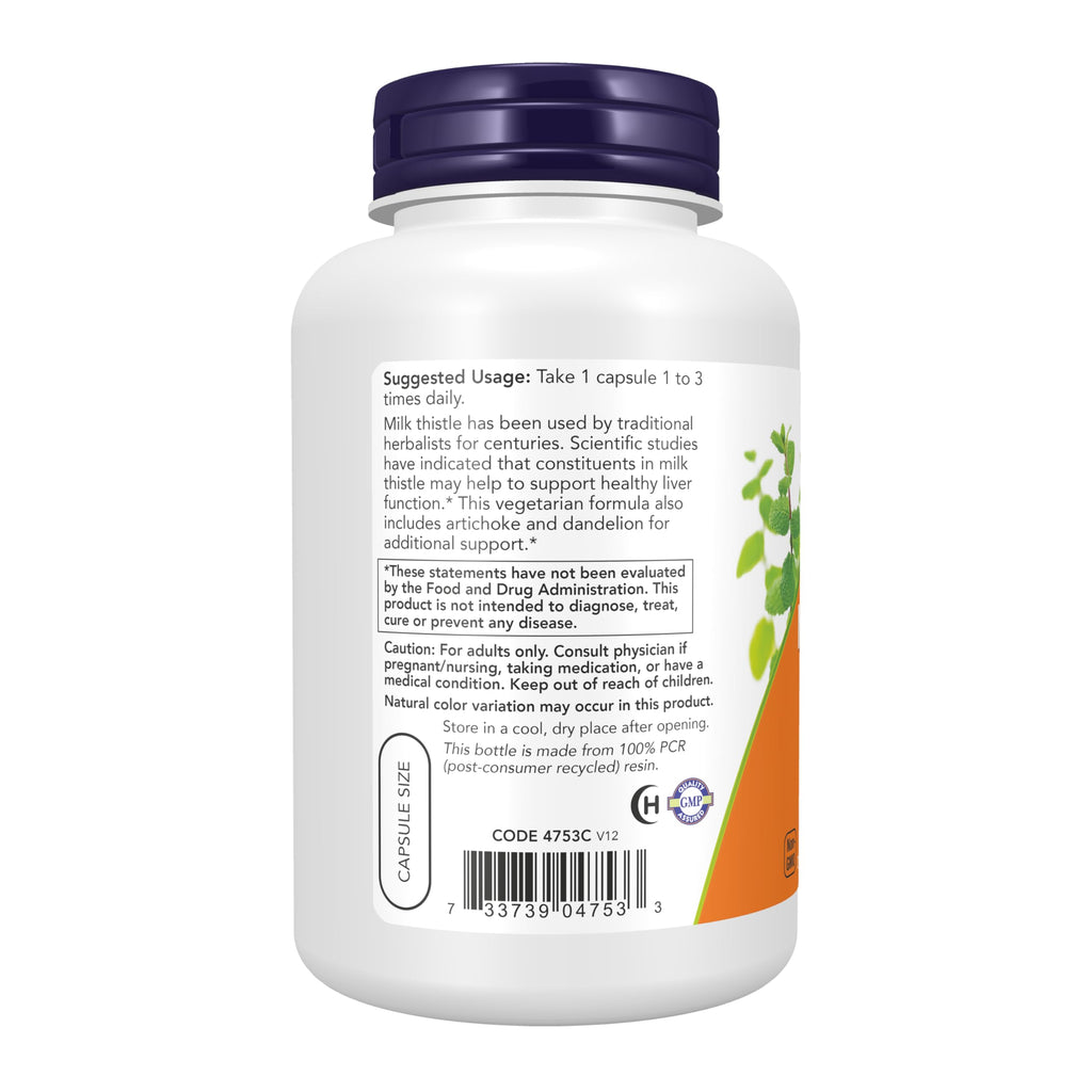 NOW Silymarin Milk Thistle Extract for Liver Support

