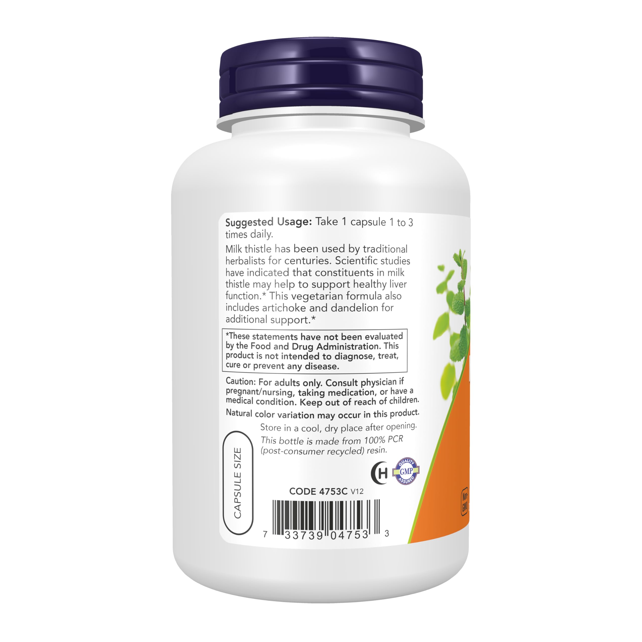 NOW Silymarin Milk Thistle Extract for Liver Support

