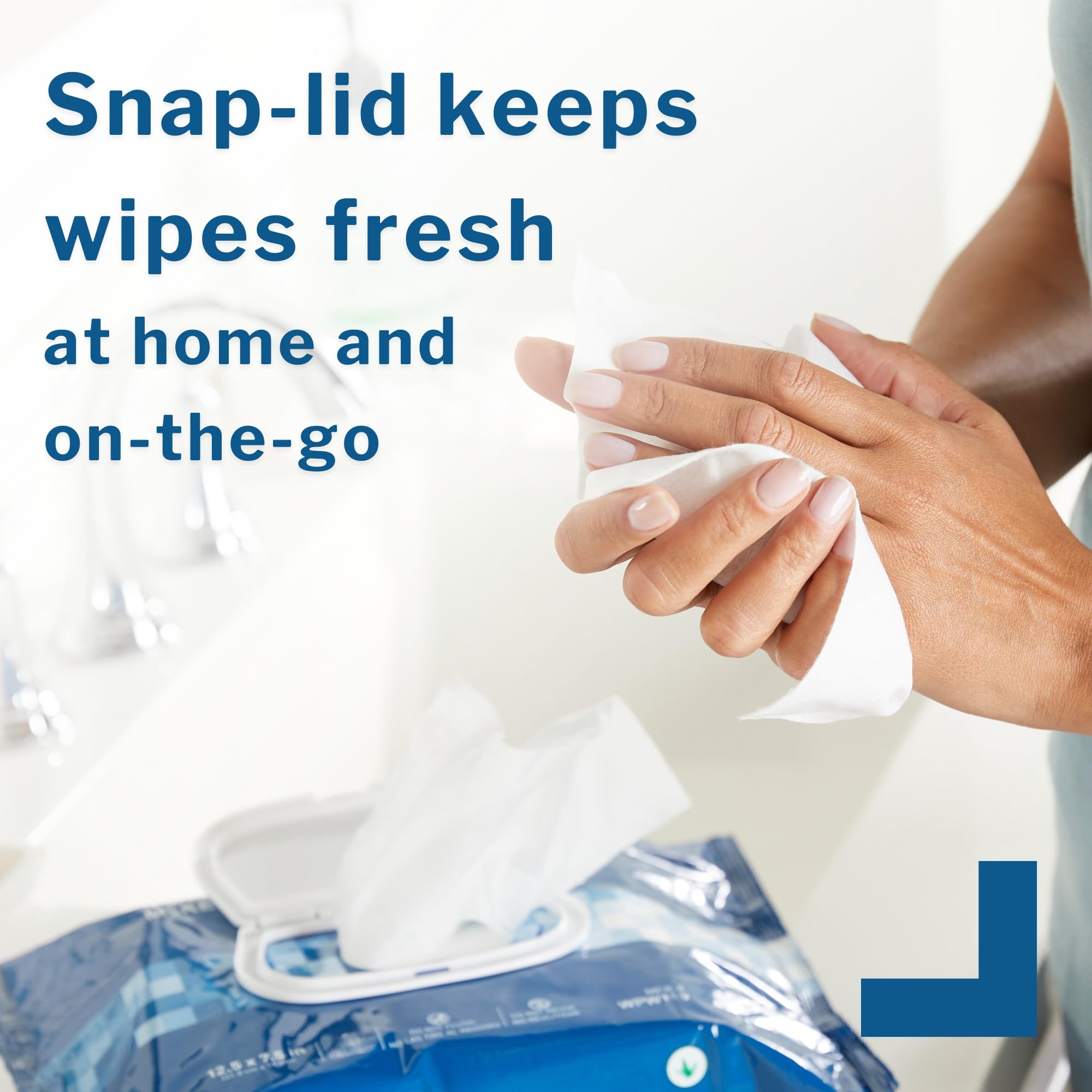 McKesson Washcloth Wipes for Adults No-Rinse Snap Lid

