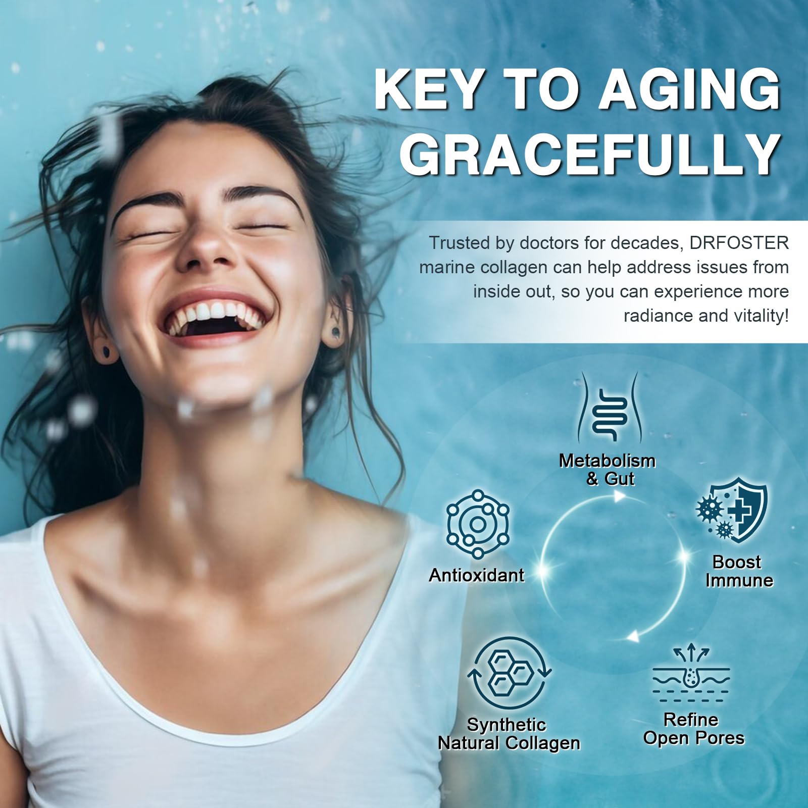 DRFOSTER Marine Collagen Peptides Powder for Joints

