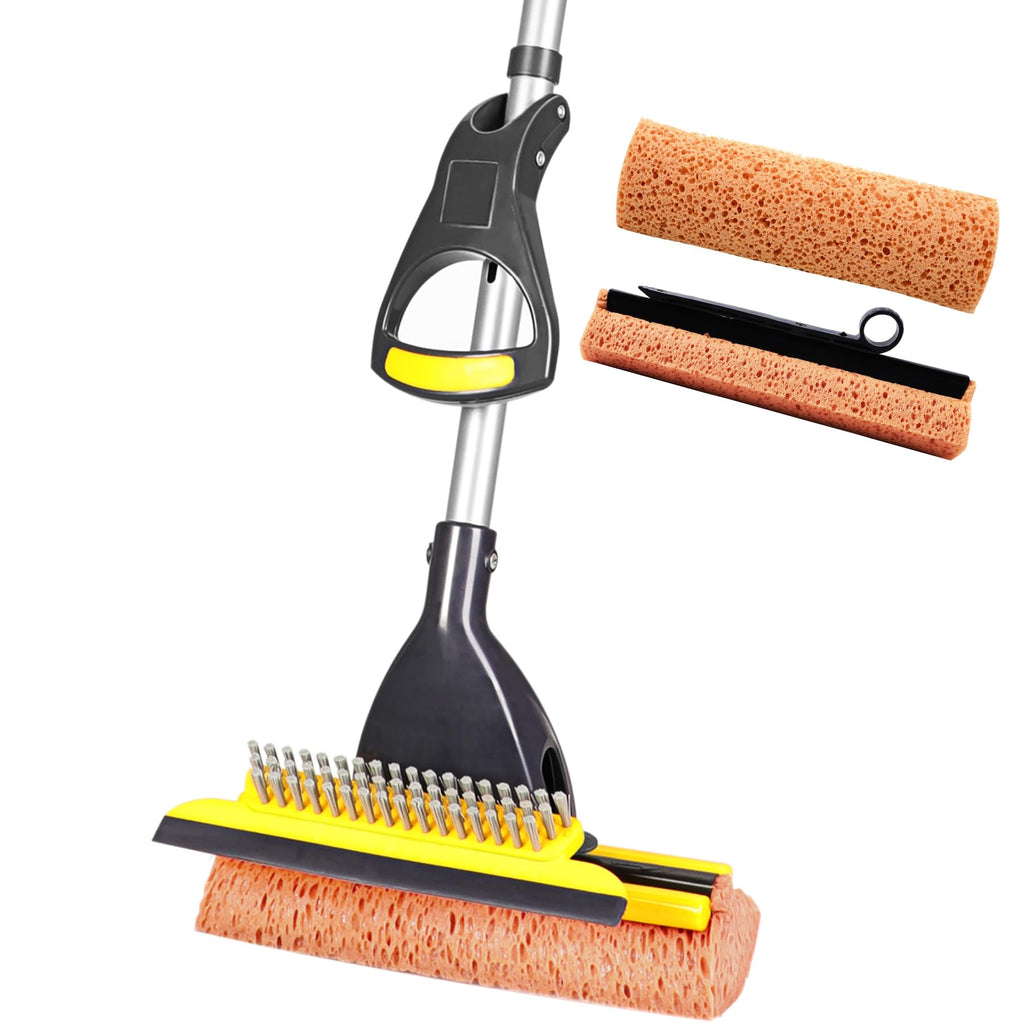 Yocada Sponge Mop for Tile Floor Cleaning | Honeycomb Sponge

