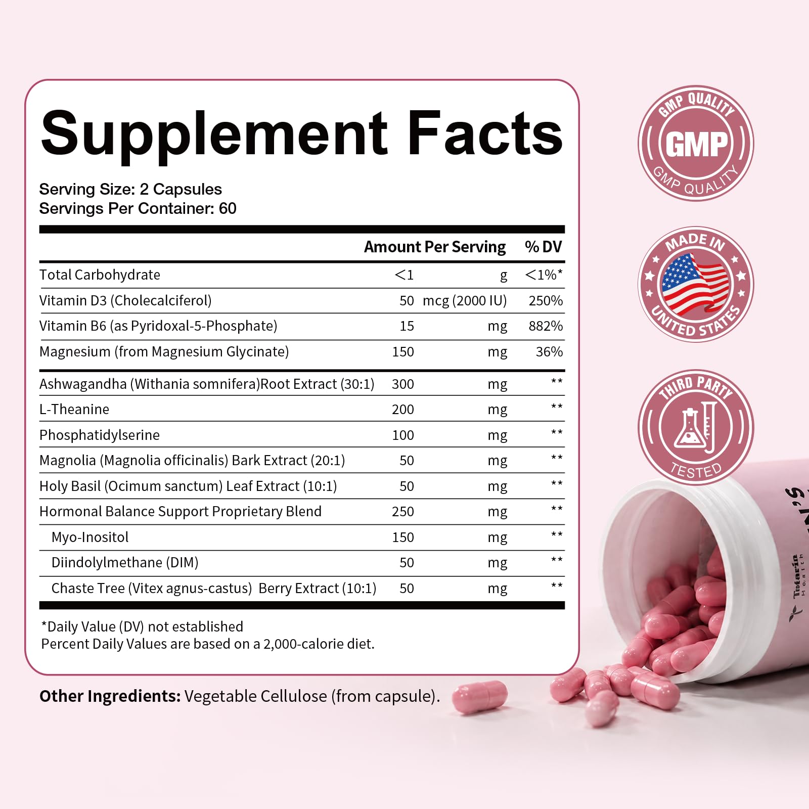 Totaria Hormonal Balance Supplement - Stress Support

