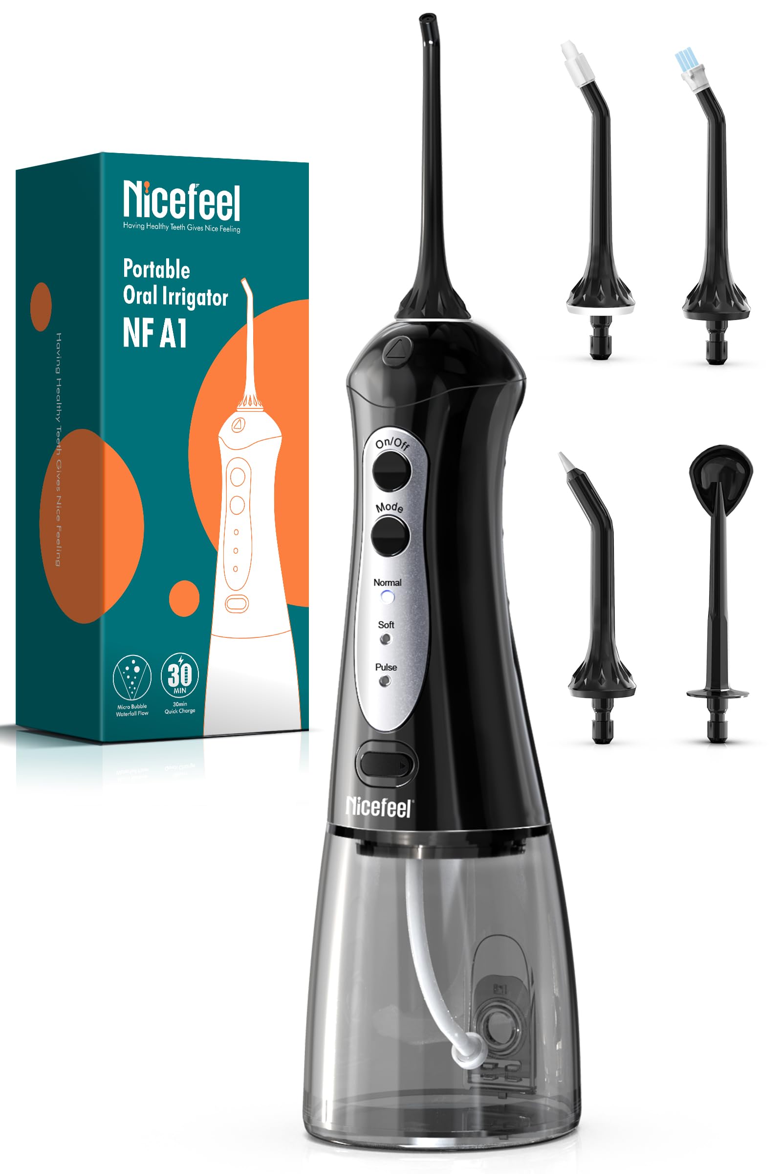 Nicefeel Cordless Water Flosser for Teeth & Braces

