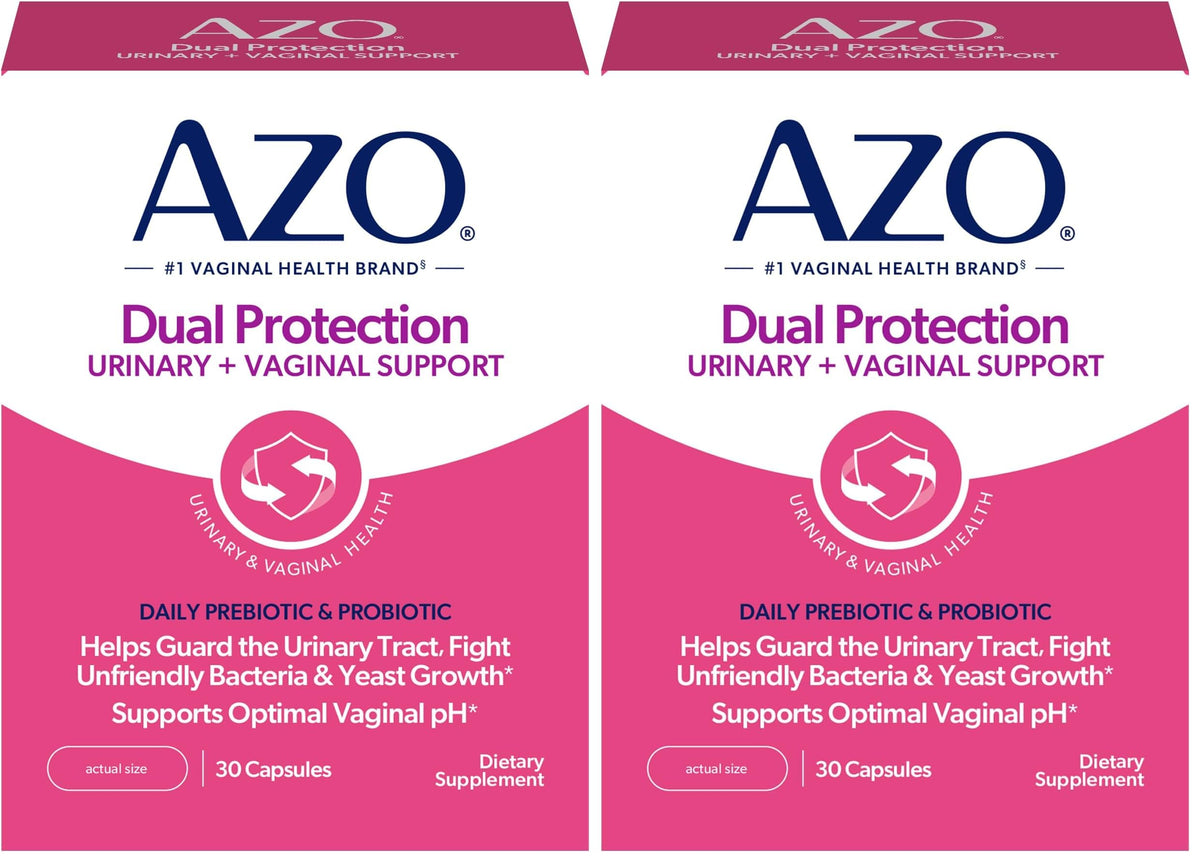 AZO Dual Protection Probiotics for Urinary & Vaginal Health