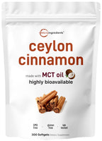 Micro Ingredients Ceylon Cinnamon Supplement with MCT Oil

