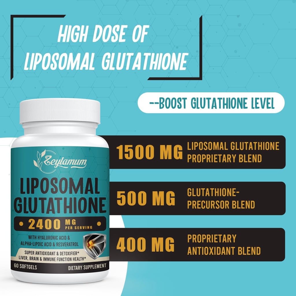 Zeylamum Liposomal Glutathione Softgels – High Absorption GSH

