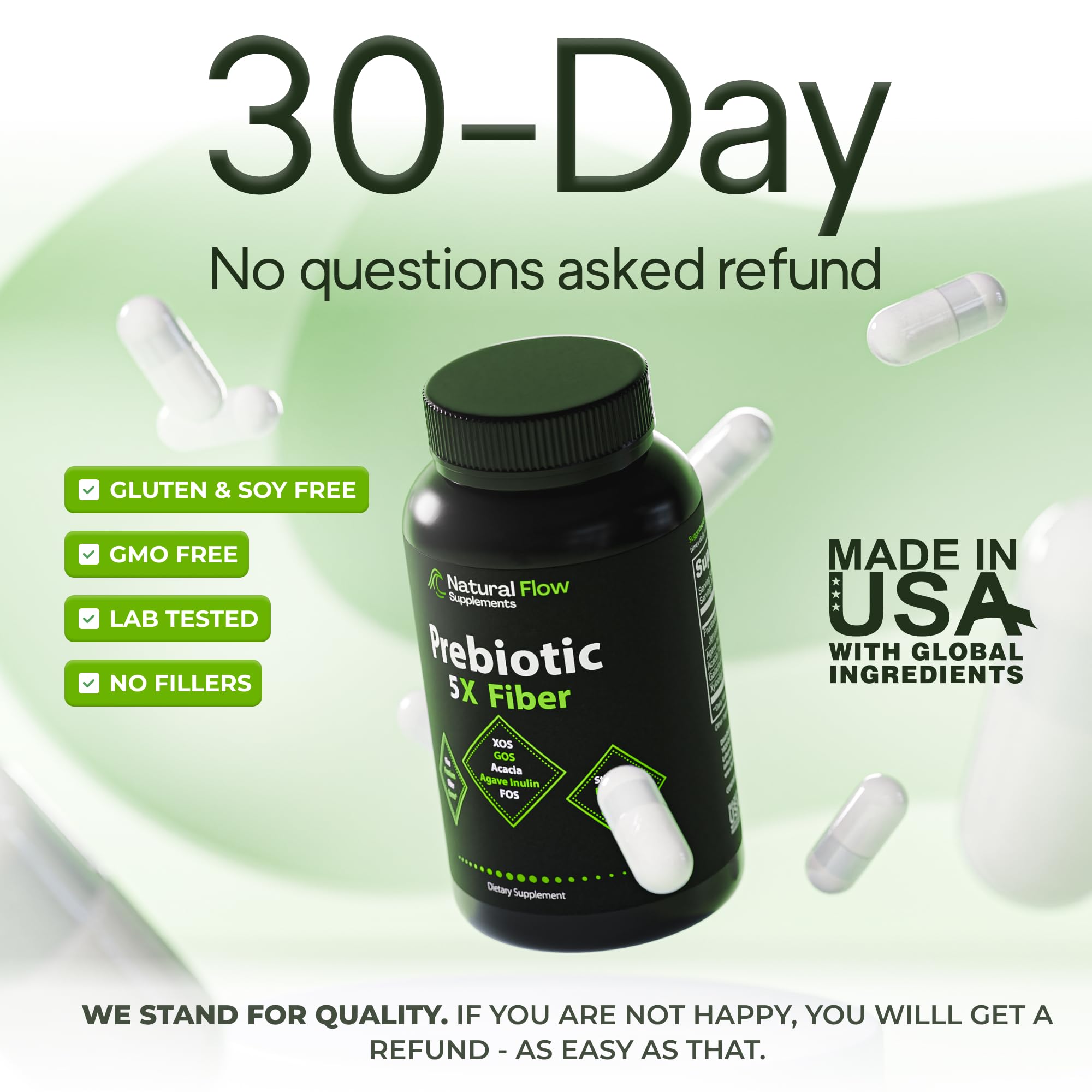 Natural Flow Prebiotic Fiber Supplement

