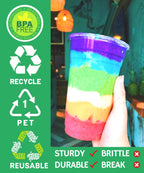 Aatriet Clear Cups with Lids Straws | Disposable Party Cups

