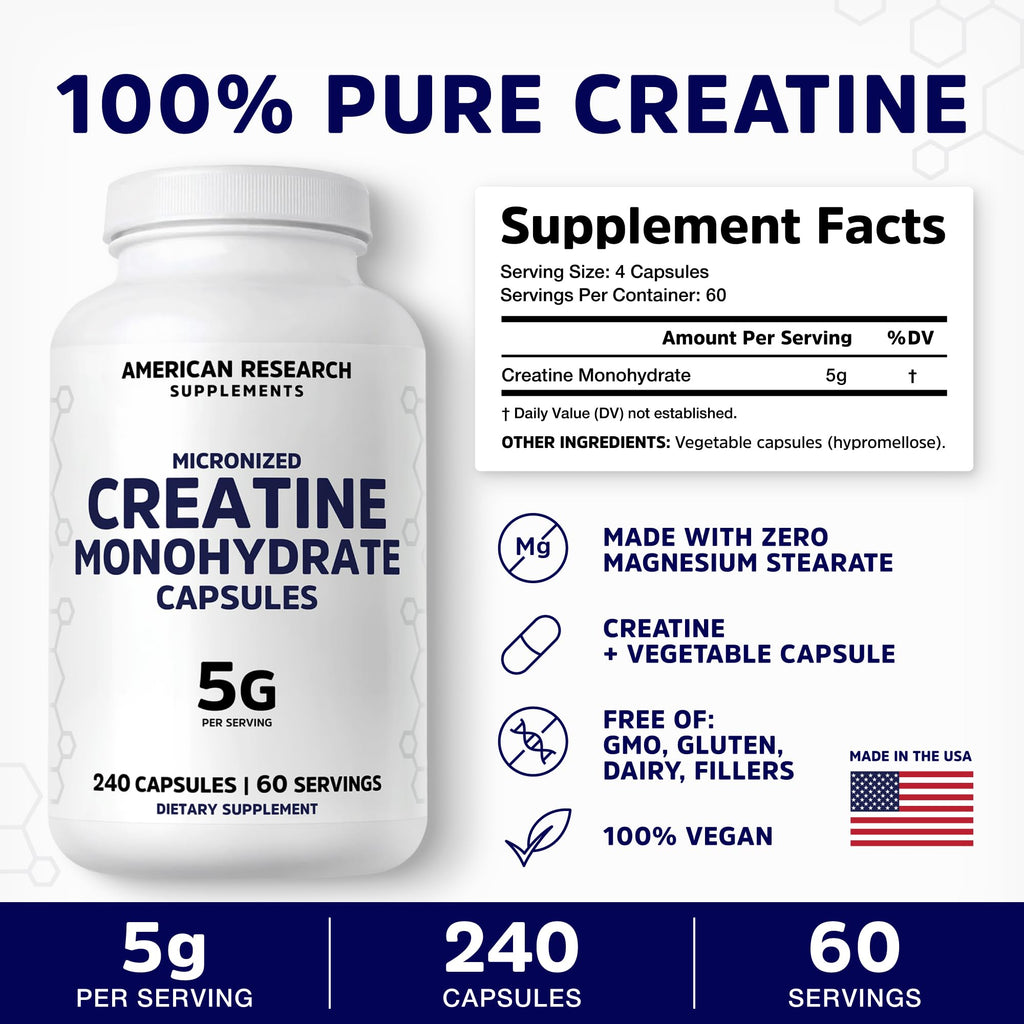 Creatine Monohydrate Micronized Supplement

