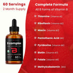 Vitamin B Complex Liquid Drops - USDA Organic B12

