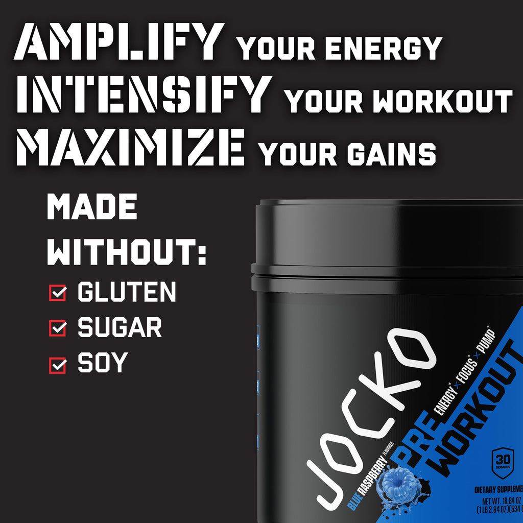 Jocko Fuel Pre Workout Powder - Sugar-Free Nootropic Energy

