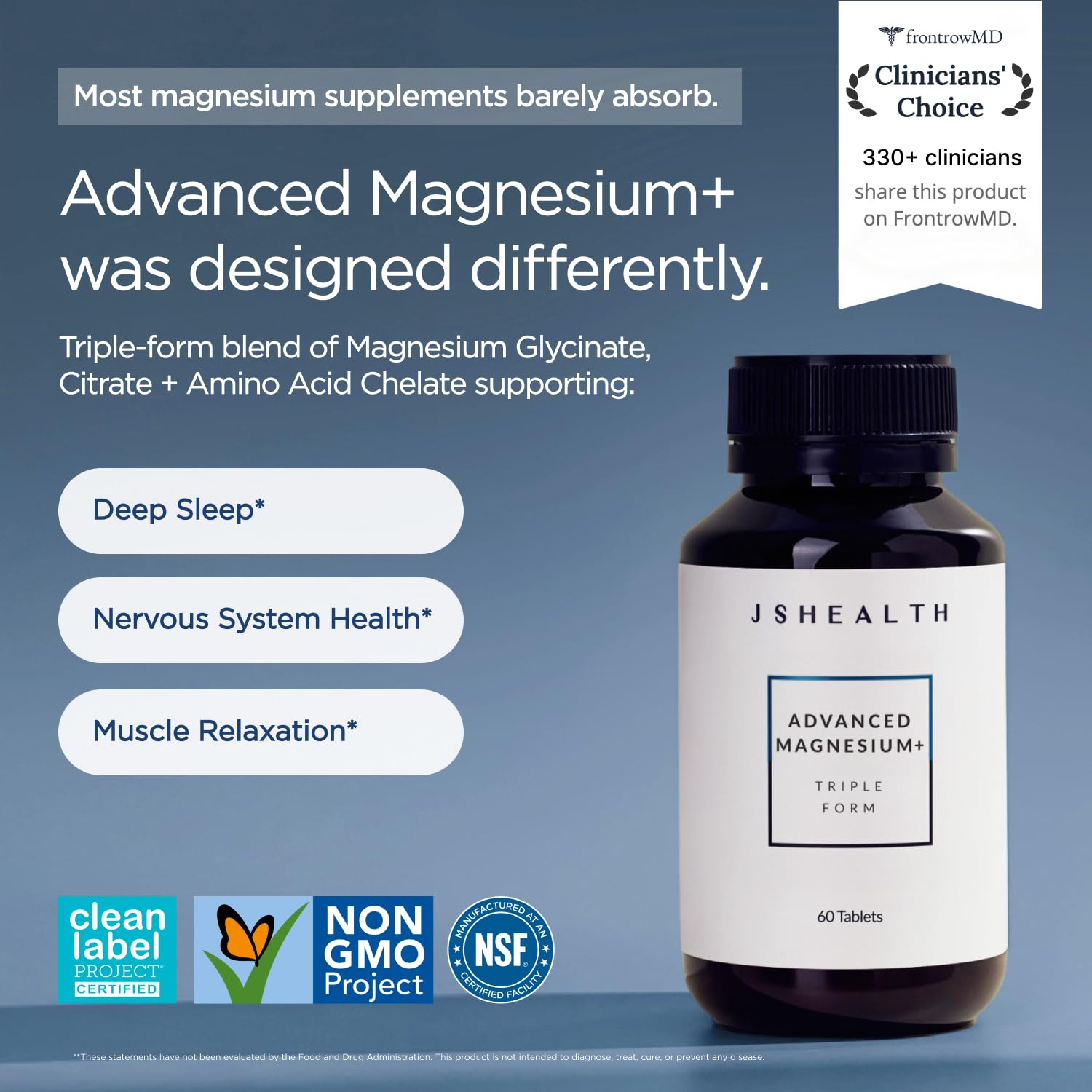 JSHealth Magnesium Sleep Support Supplement

