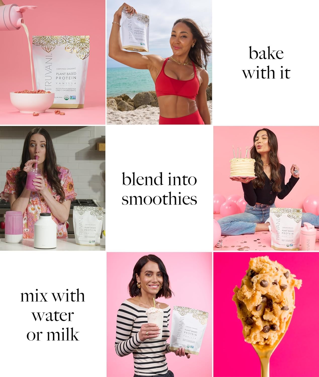Truvani Plant-Based Protein Powder | Clean Nutrition

