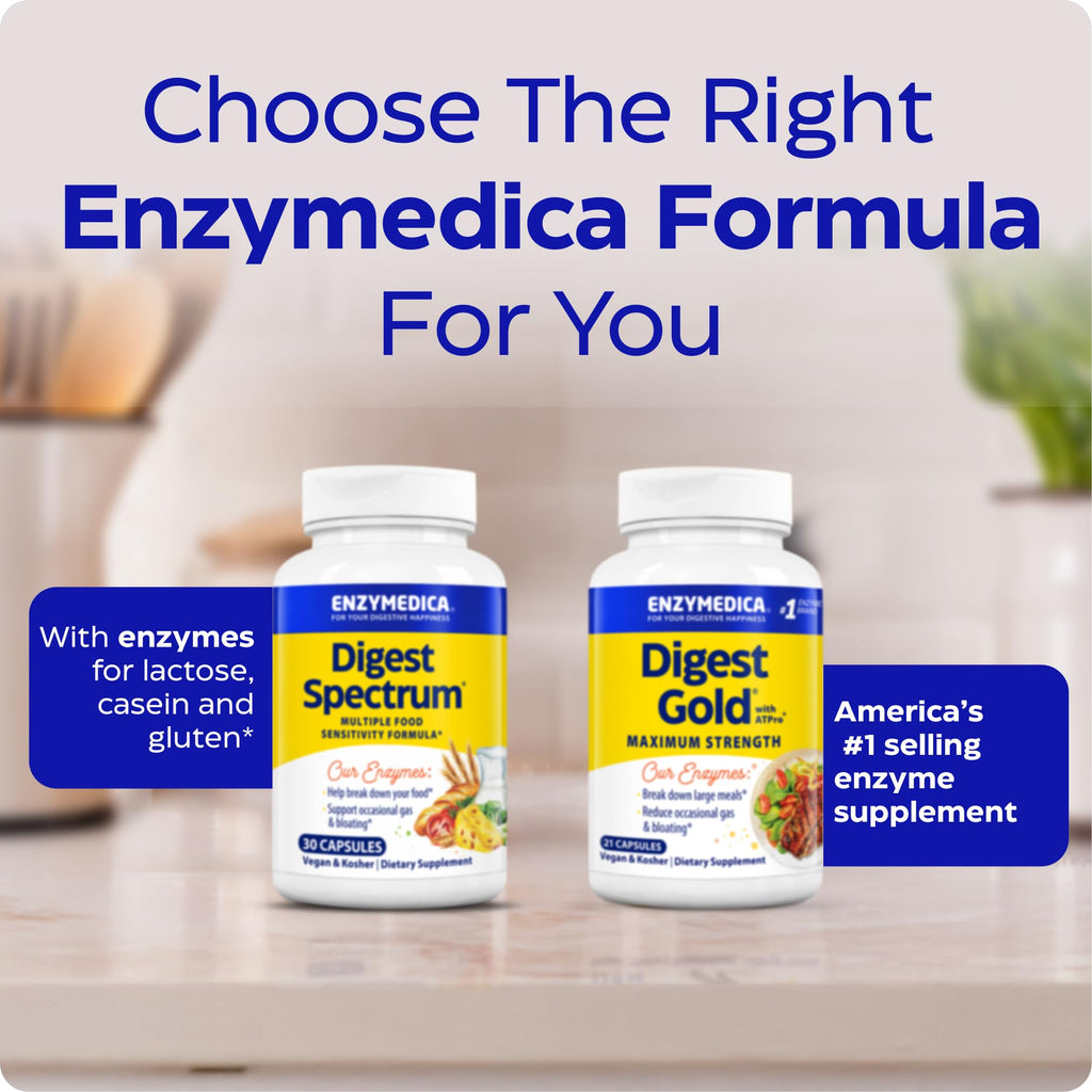 Enzymedica Digest Spectrum Digestive Enzyme Supplement


