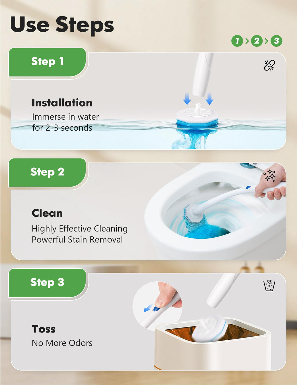 Clorox Toilet Wand Refills - Disposable Bathroom Cleaner

