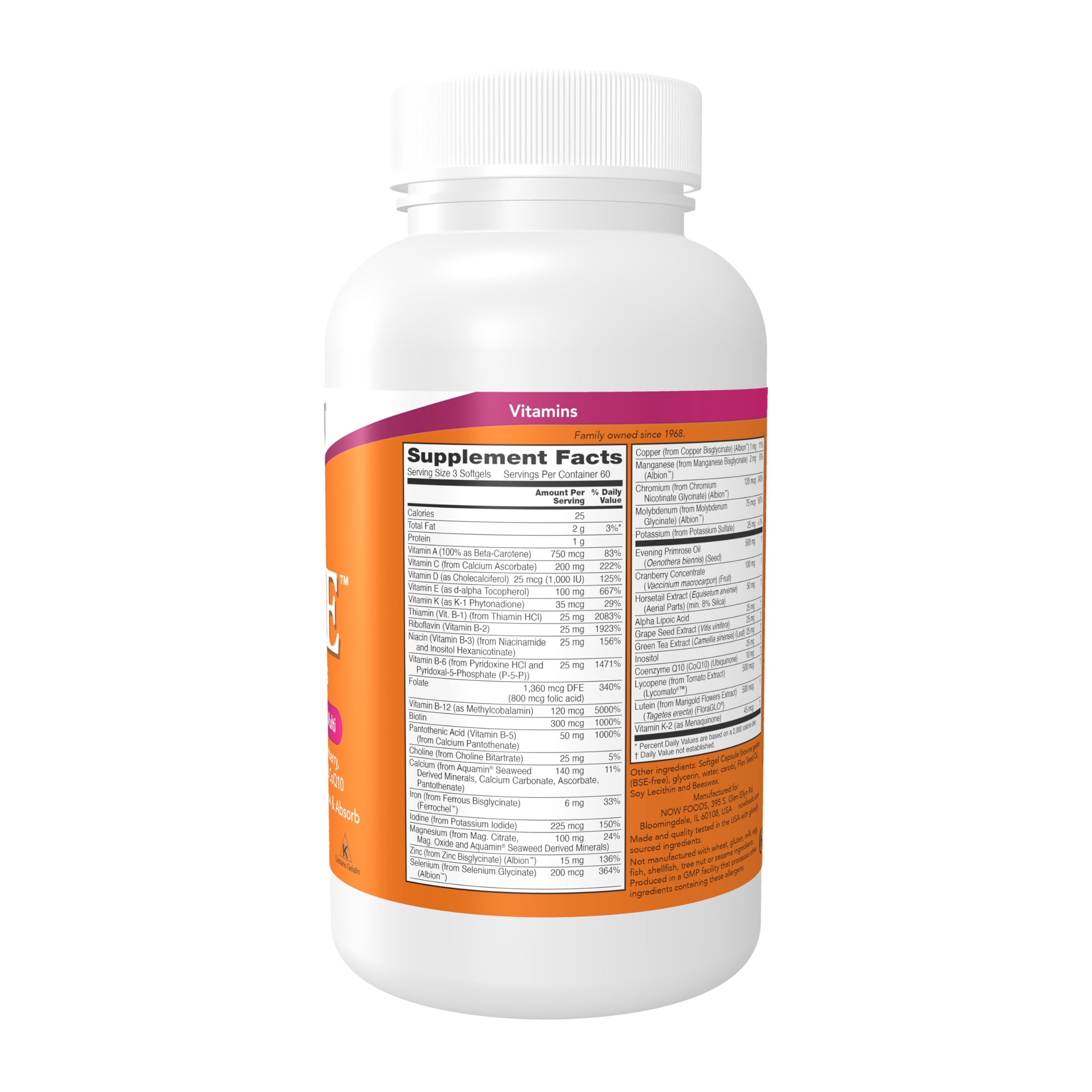 NOW Foods Eve Women's Multivitamin Softgels with Primrose


