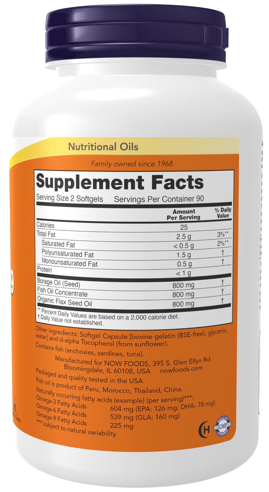 NOW Foods Super Omega 3-6-9 Softgels

