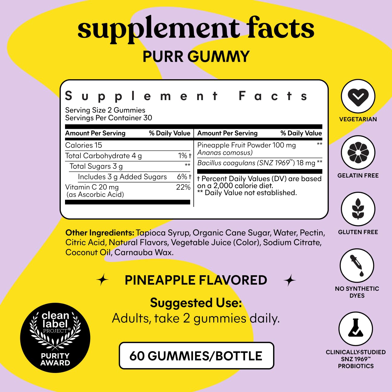 Lemme Purr Vaginal Probiotic Gummies - pH Balance

