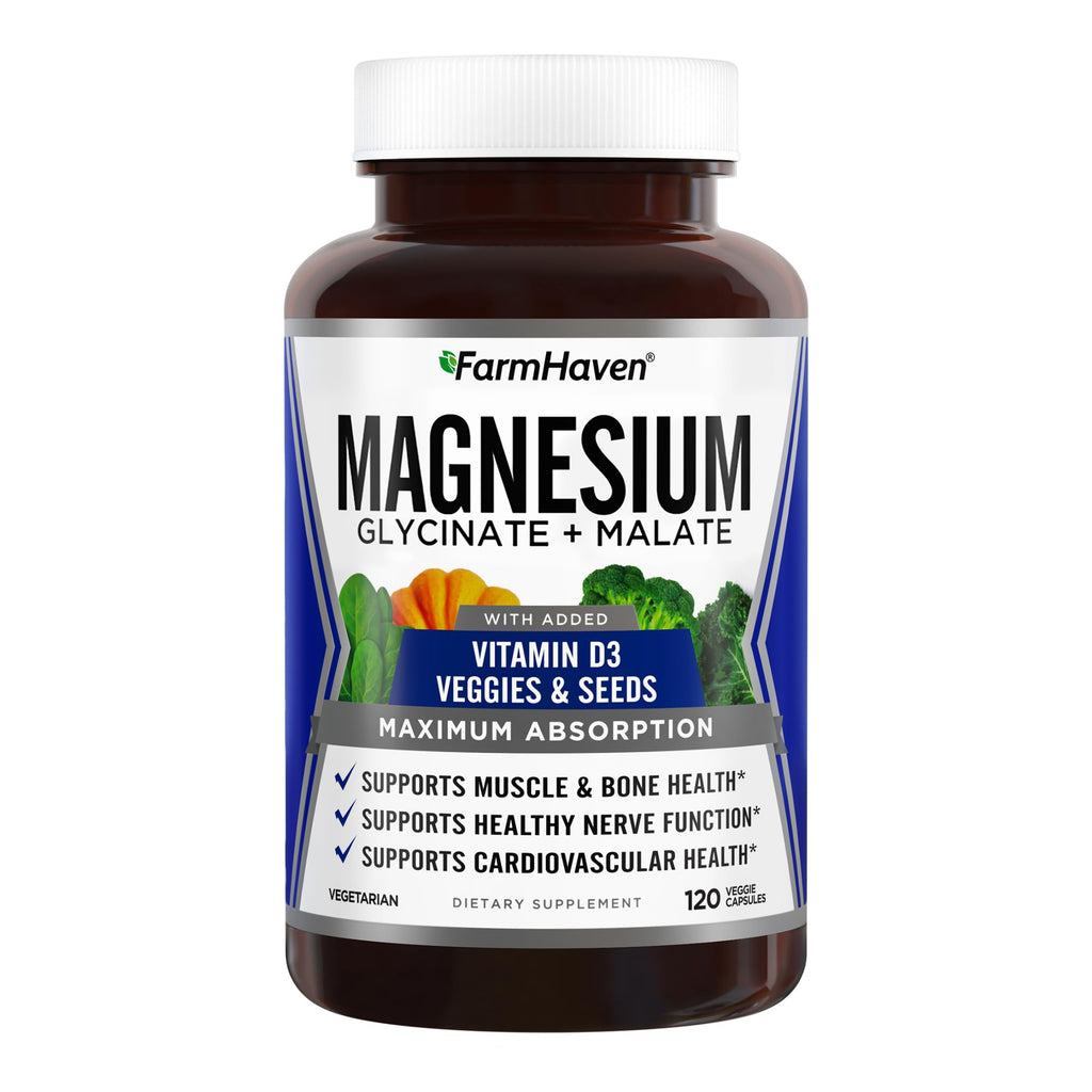 FarmHaven Magnesium Complex Glycinate Malate | Vitamin D3

