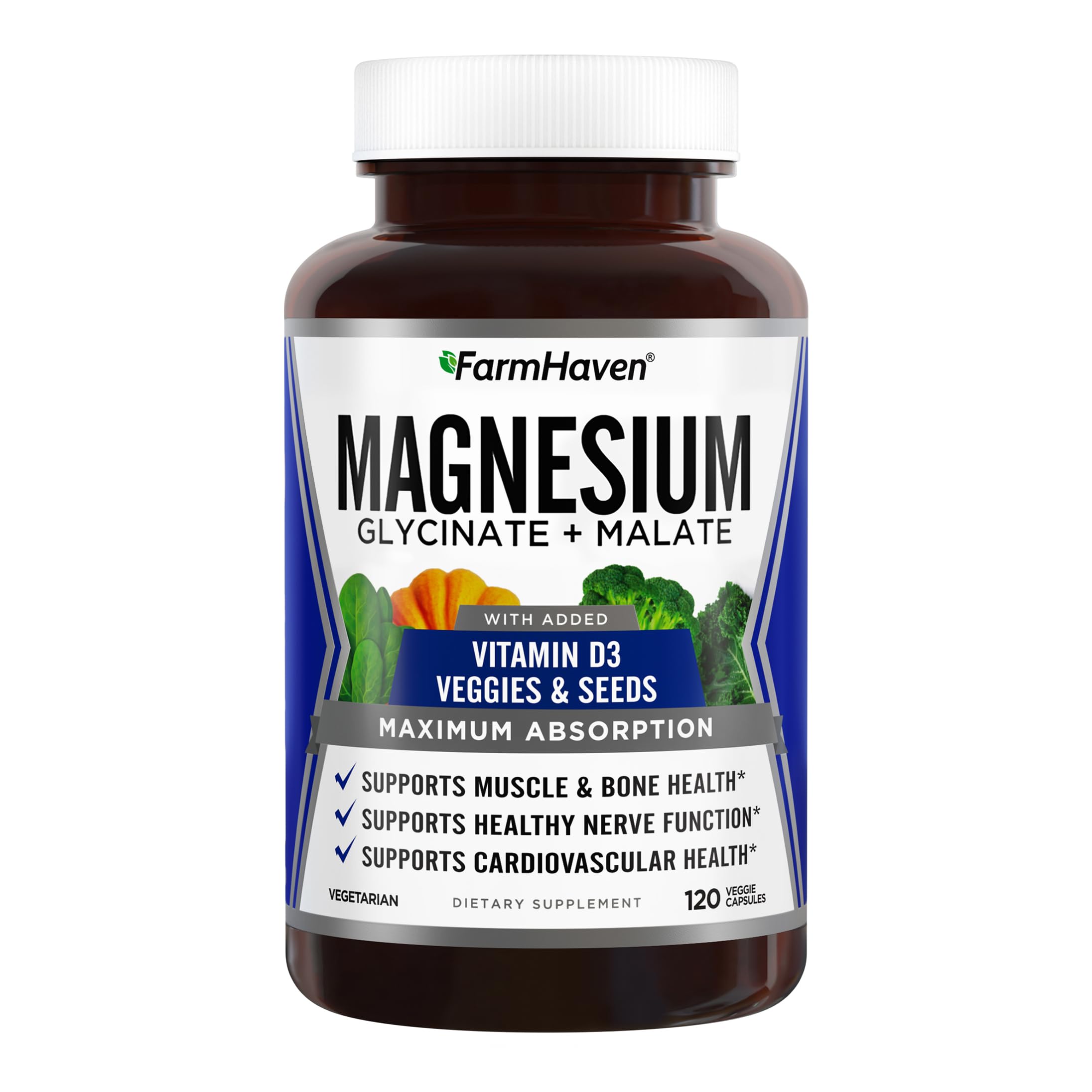 FarmHaven Magnesium Complex Glycinate Malate | Vitamin D3

