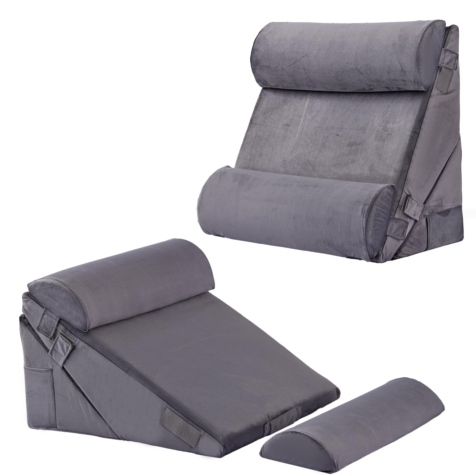 Bedluxe Wedge Pillow Set - Adjustable Orthopedic Bed Wedges