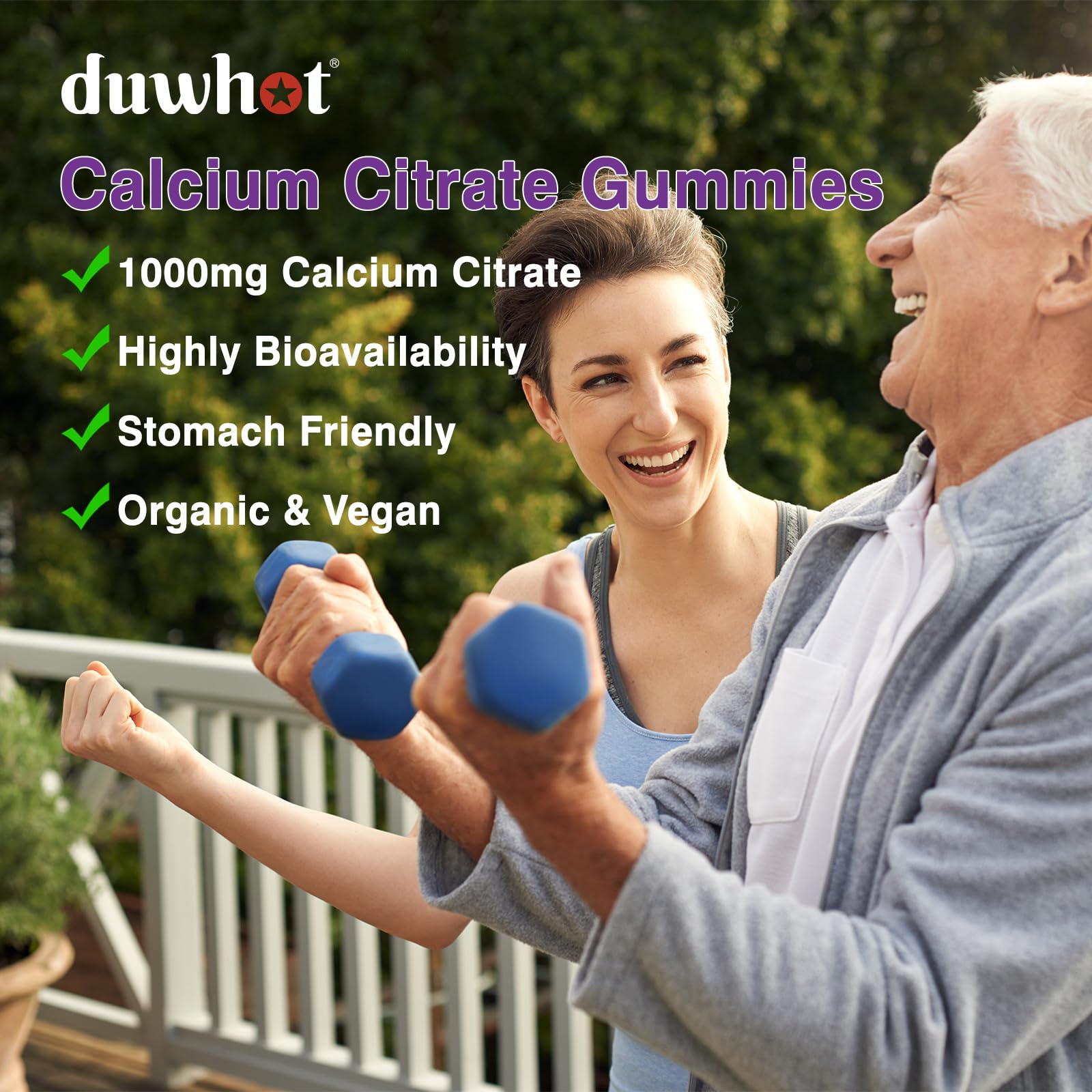 Calcium Citrate Gummies 1000mg by duwhot for Bone & Muscle

