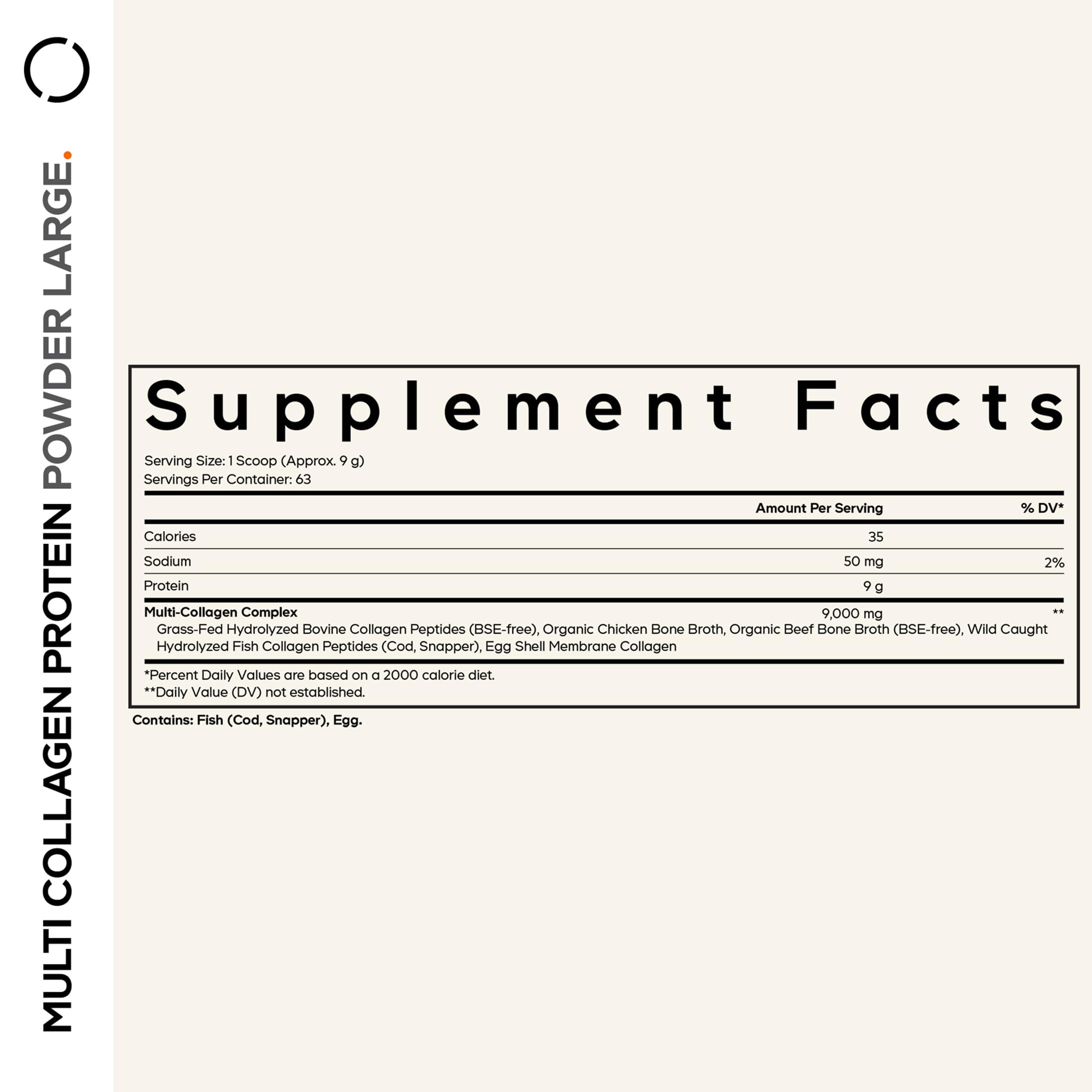 Codeage Multi Collagen Protein Powder – Unflavored

