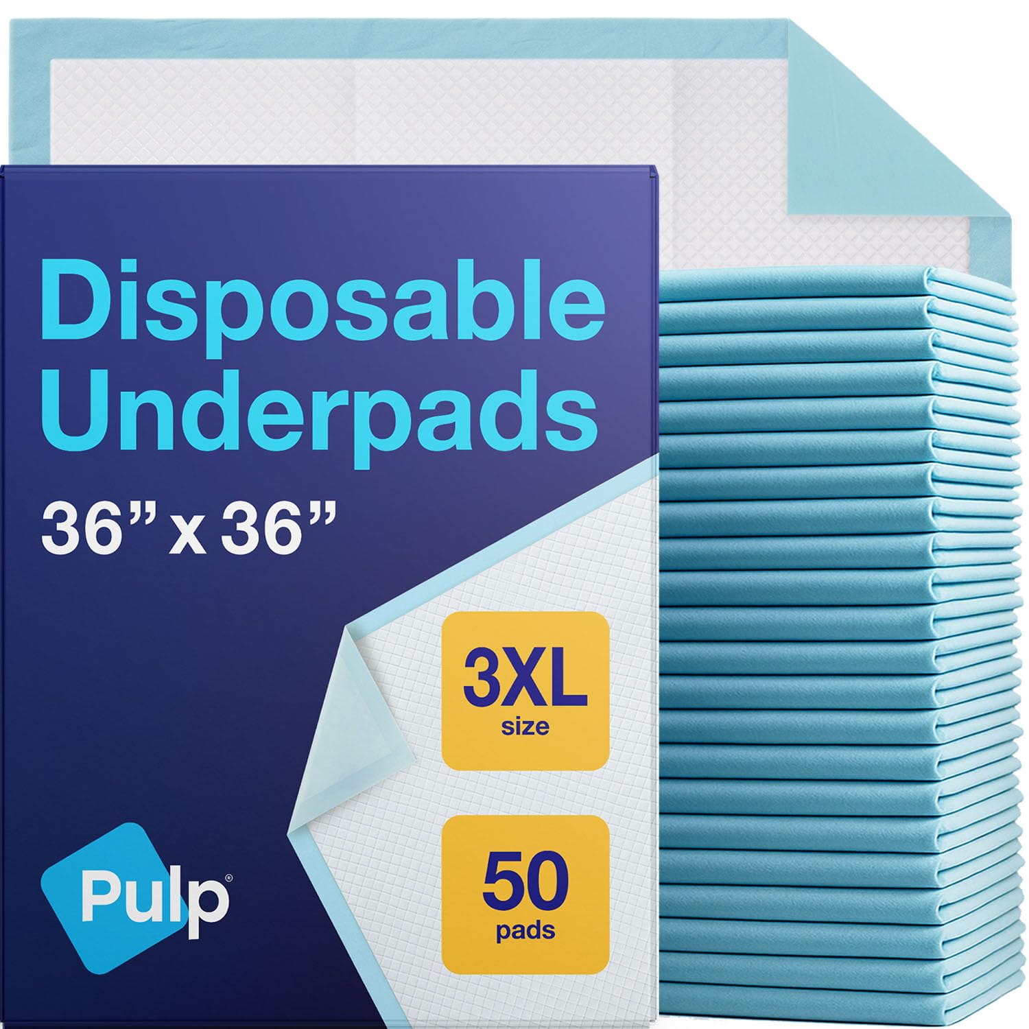 PULP Incontinence Underpads | Ultra-Absorbent Bed Pads

