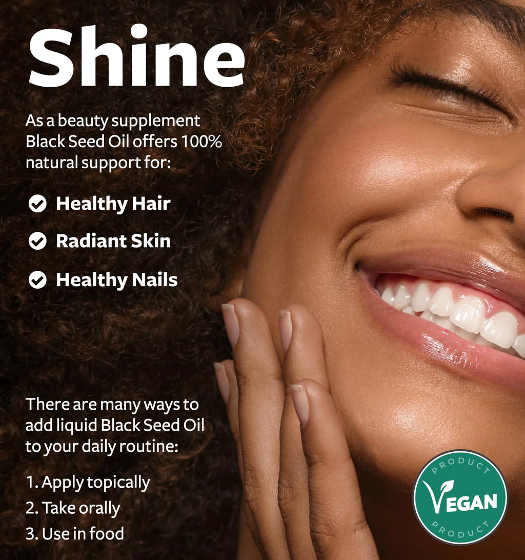 Black Cumin Seed Oil Liquid USDA Organic | Antioxidant

